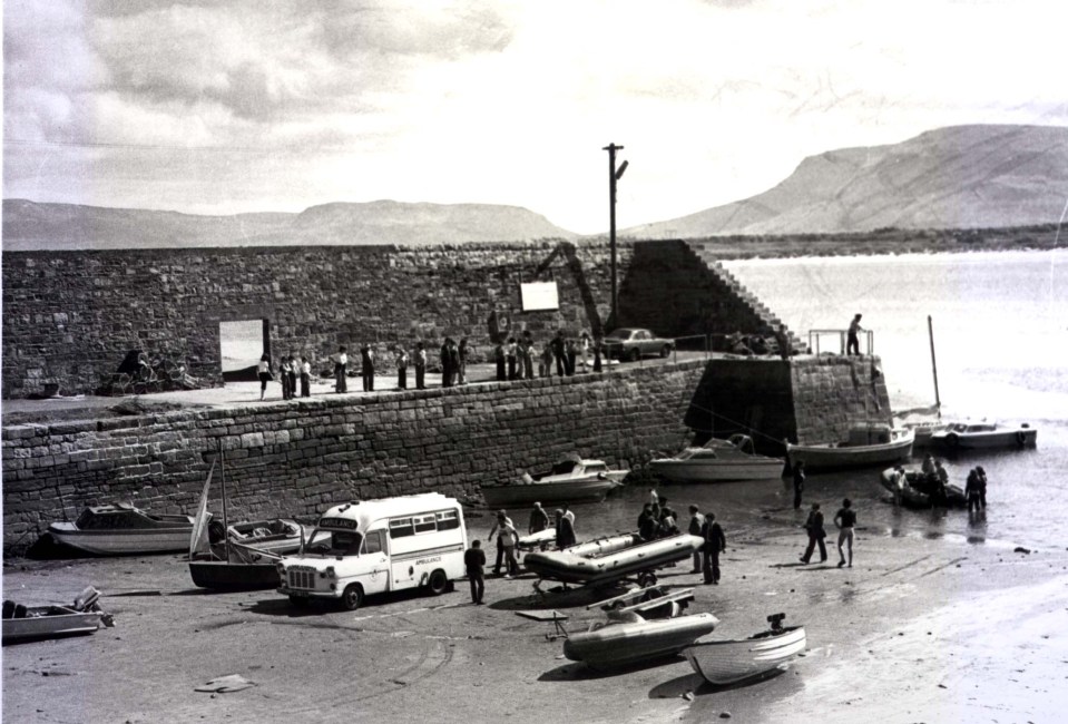 The body of Lord Mountbatten is brought ashore after the IRA bombing