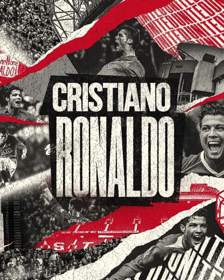 Man Utd confirmed Ronaldos capture on social media