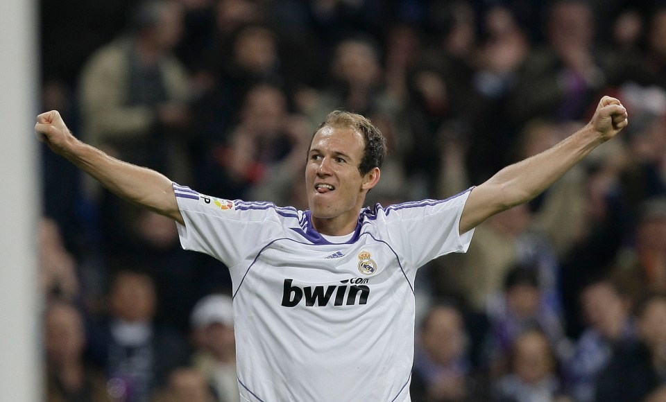 Arjen Robben played for Real Madrid and Chelsea but hit his top form at Bayern Munich