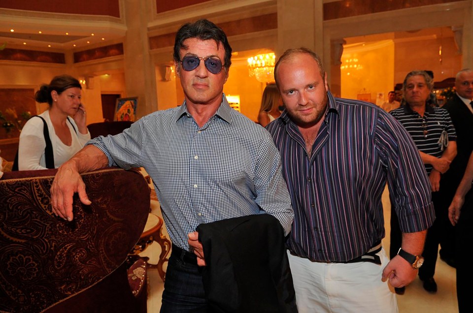 Vitaliy Grechin with Sylvester Stallone