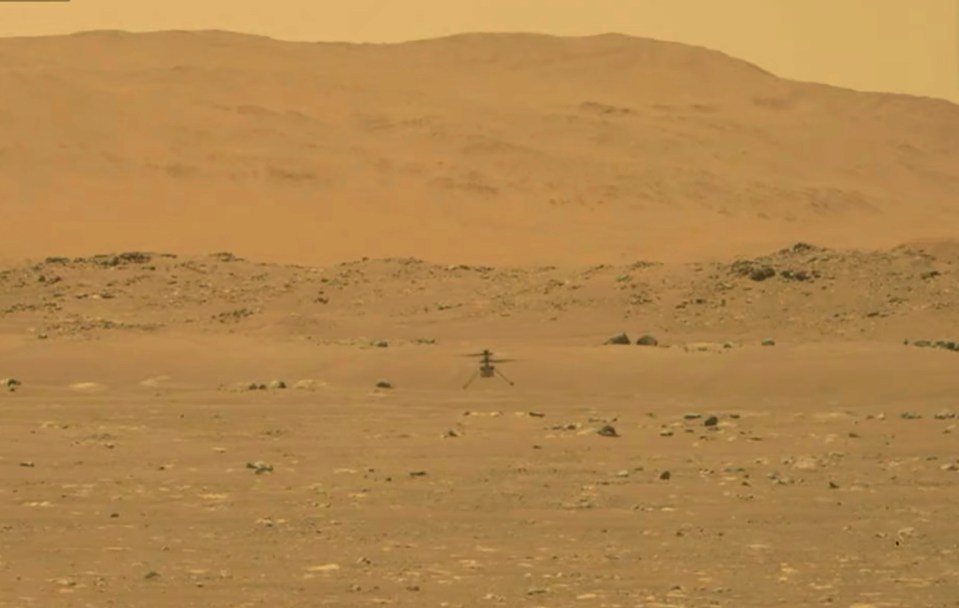 Nasa's experimental Mars helicopter Ingenuity lands on the surface of Mars Monday