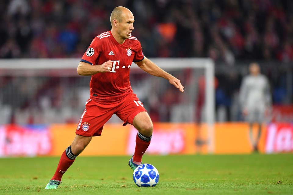 Robben spent ten years at Bayern Munich, winning eight Bundesligas and one Champions League