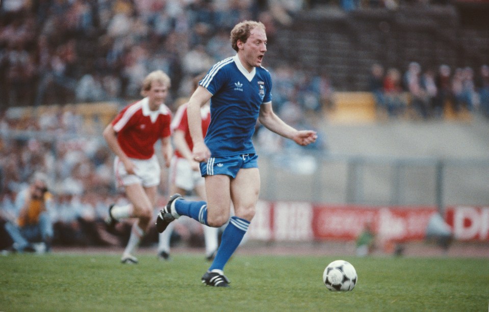 Popular talkSPORT presenter Alan Brazil strutting his stuff in the 1981 UEFA Cup final second-leg against AZ Alkmaar