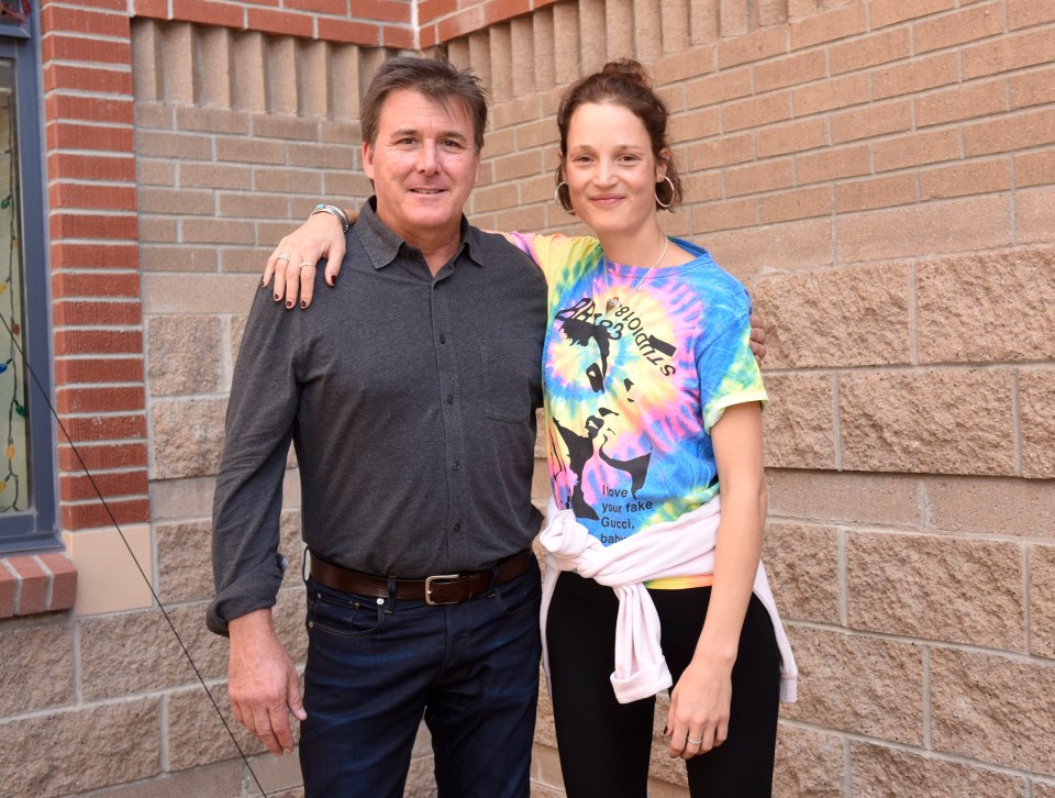 Dan Friedkin and Vicky Krieps at the Telluride Film Festival.