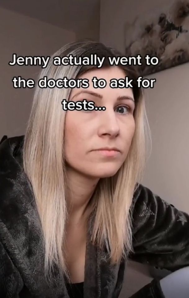 She told the doctor she would like more tests as she suspected she had prostate cancer