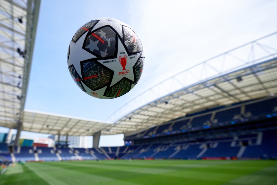 The starred ball is synonymous with the Champions League