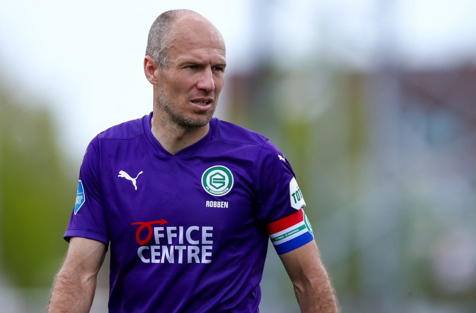 Robben came out of retirement to rejoin Groningen a year ago