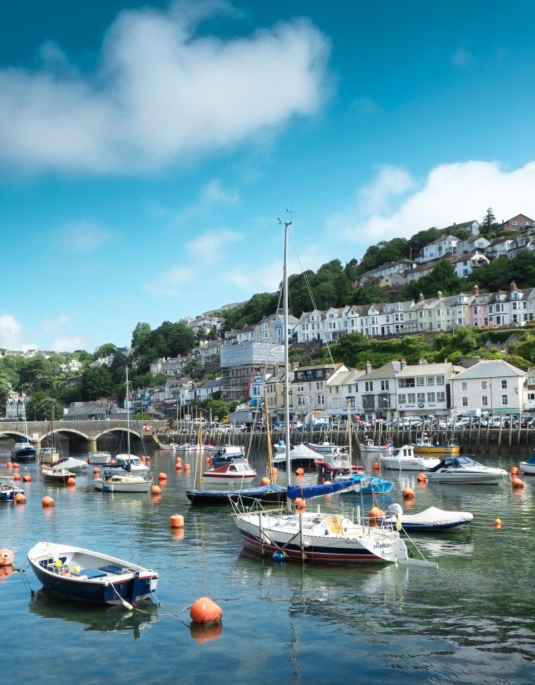 The dainty and ancient harbour at Looe in south east Cornwall