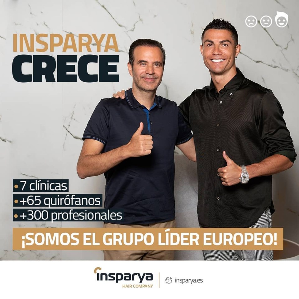 Cristiano Ronaldo has opened a second hair transplant clinic, this time in Marbella