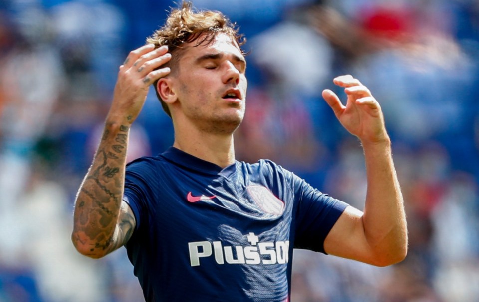 Antoine Griezmann had a horror second debut for Atletico Madrid as he was subbed before the hour mark