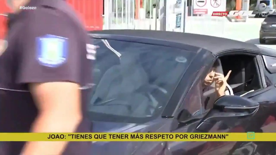 Joao Felix clashed with an Atletico Madrid fan after he was told to injure team-mate Antoine Griezmann