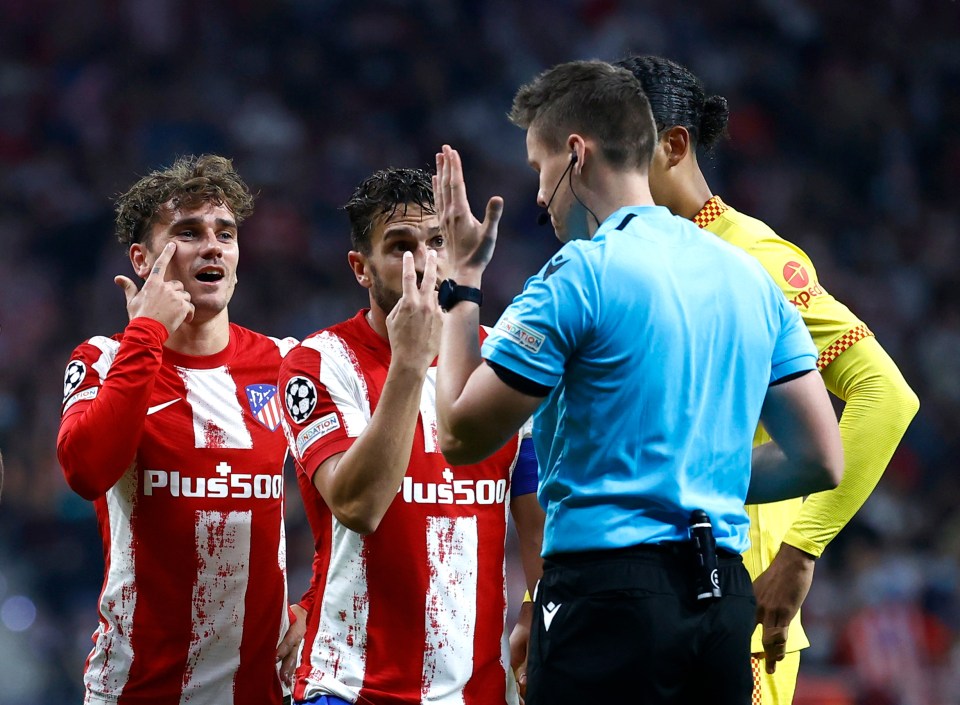Griezmann appeared to be suggesting he did not see Firmino