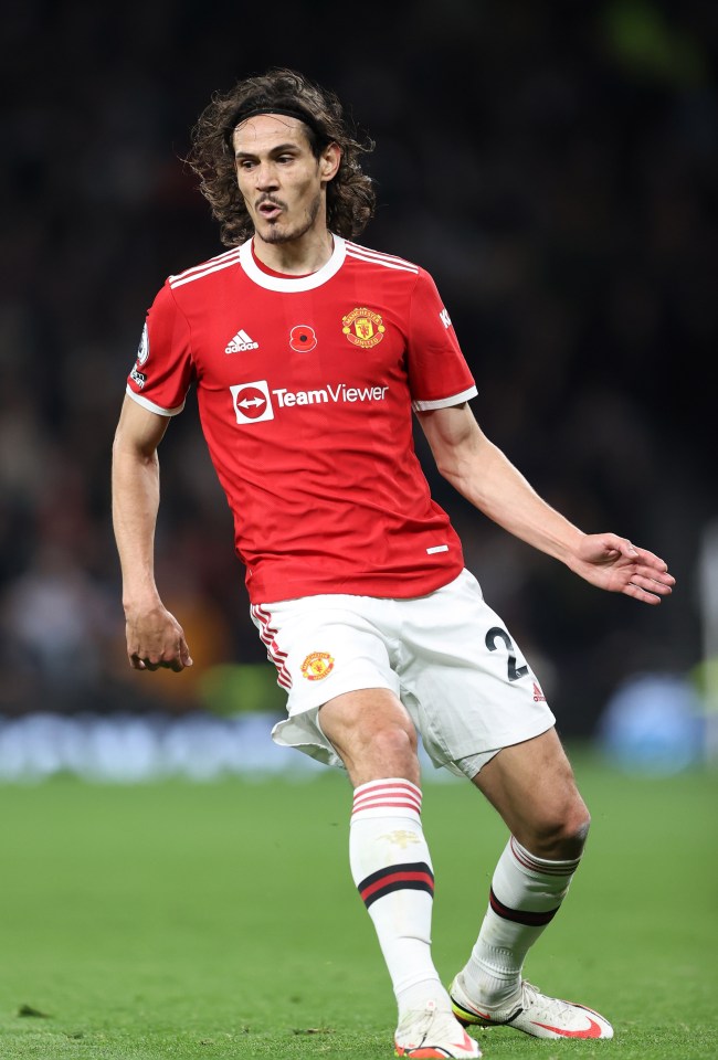 Cavani has largely had to settle for a place on the Man Utd bench in recent weeks