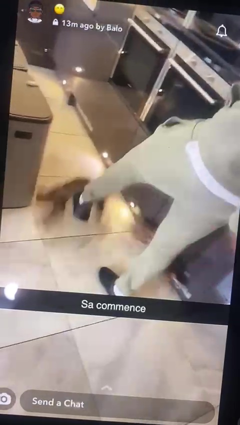 The video was posted on Snapchat by Zouma's own brother
