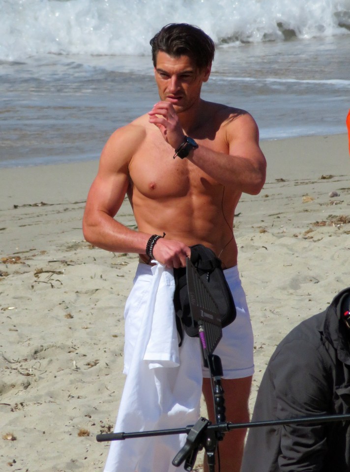 The actor stripped off to film scenes in Mallorca for the Channel 4 soap