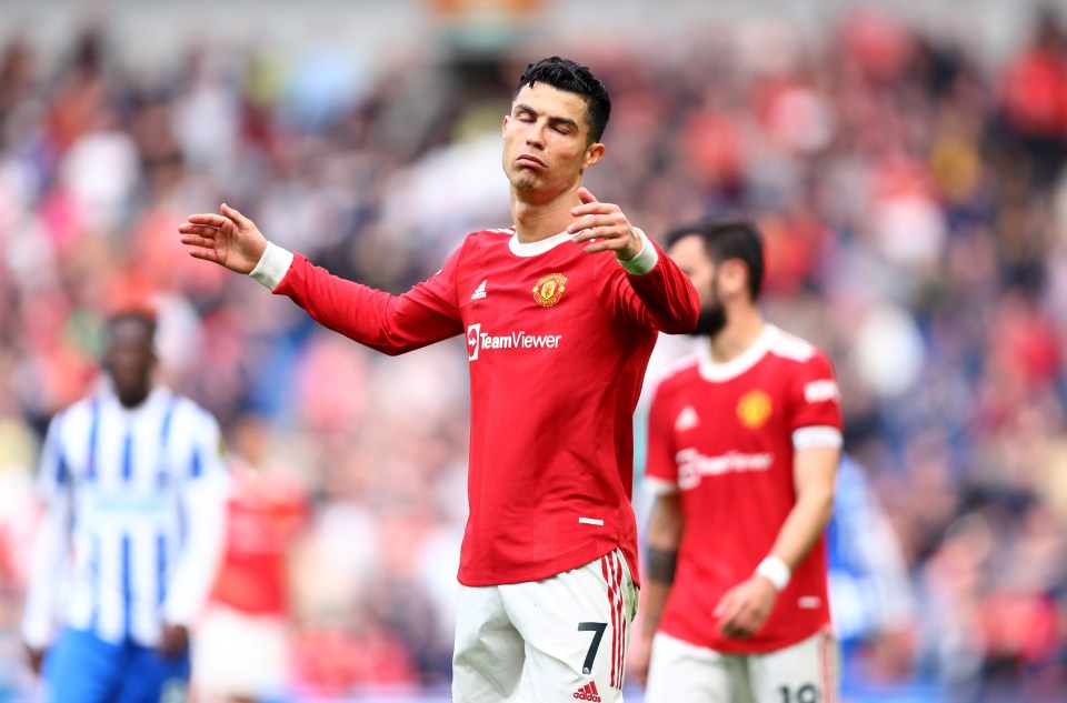 Cristiano Ronaldo failed to impress as his United side were embarrassed on the South Coast