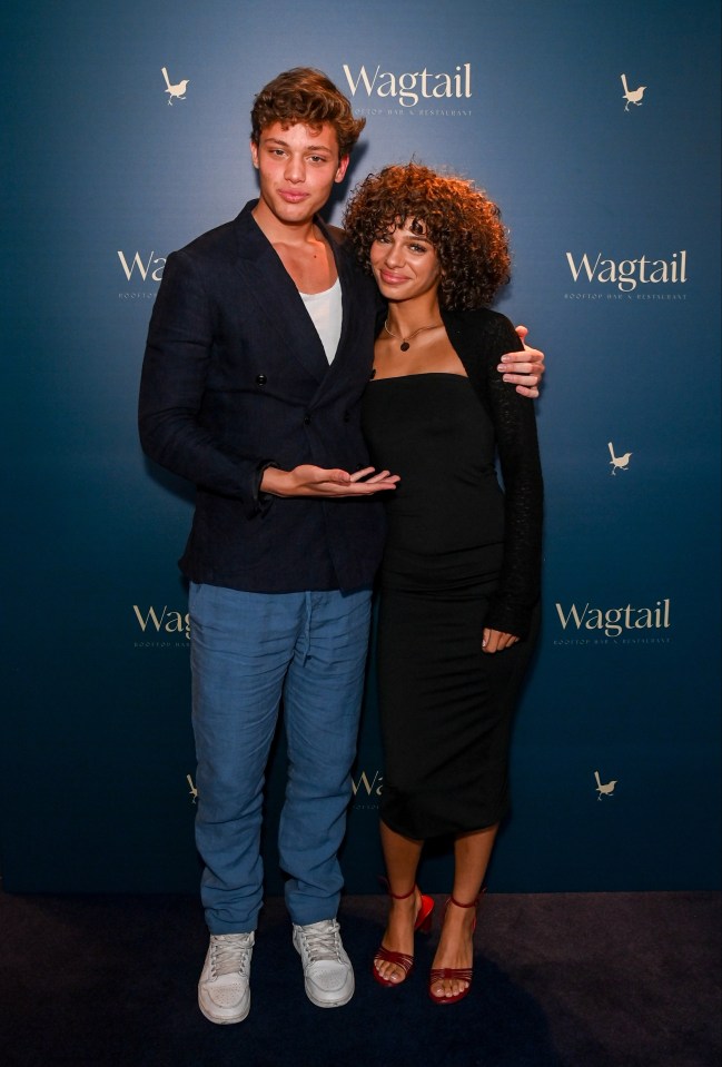 Bobby Brazier stepped out with girlfriend Liberty Love last night