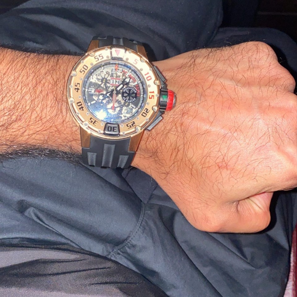 The watch that Amir Khan had robbed from him
