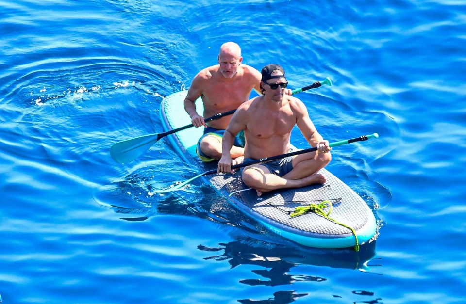 Woody Harrelson, 60, and Matthew Mcconaughey, 52, paddled-boarded near Dubrovnik, Croatia