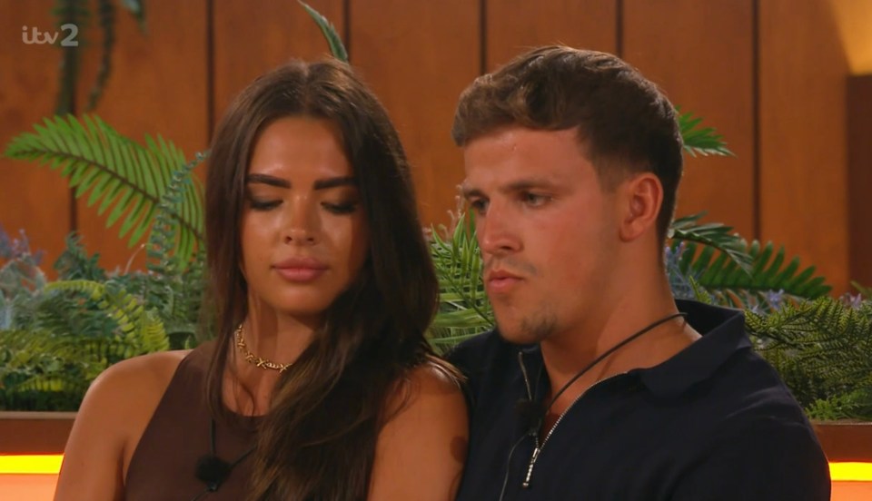 Gemma and Luca were kept apart in the first week of the show