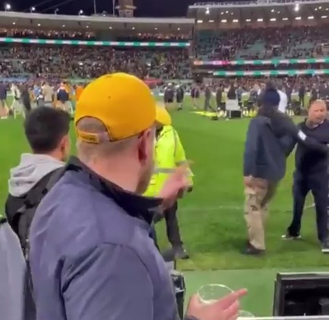 A heckler labelled Eddie Jones a 'traitor'