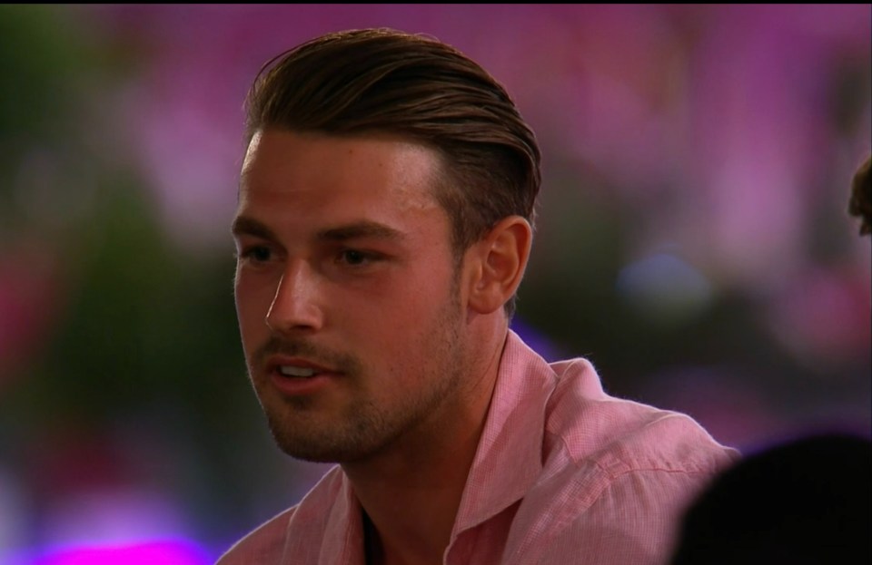 Andrew looked very uncomfortable while the footage played out