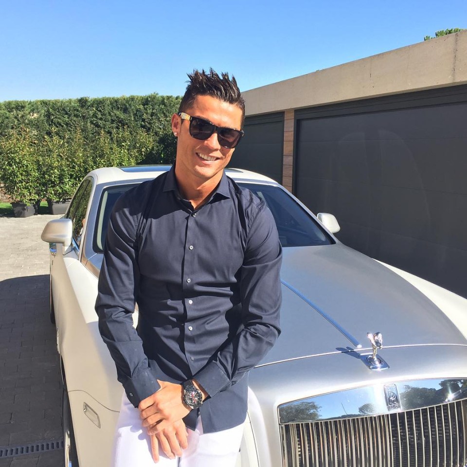 Ronaldo, 37, has gone through as many hairstyles as cars over the years