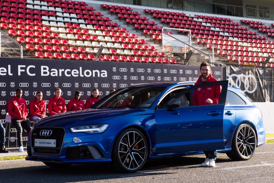 Lionel Messi was gifted plenty of Audis down the years at Barcelona