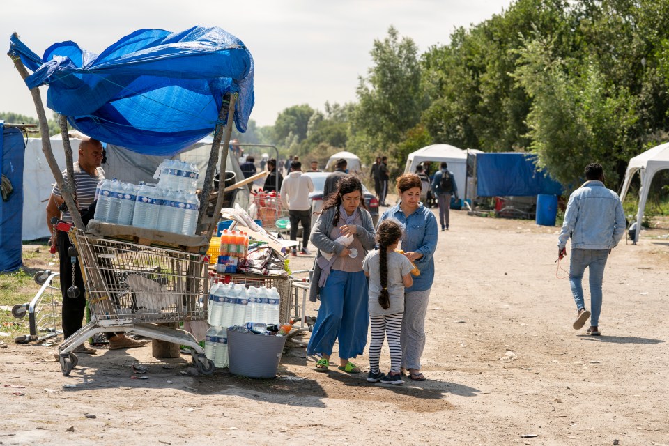 The New Jungle migrant camp near Dunkirk, France