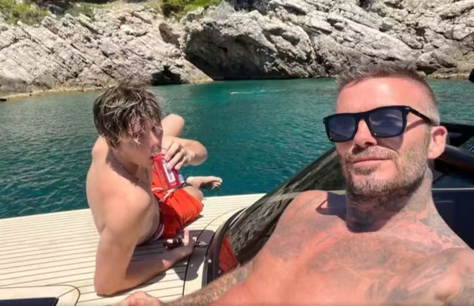 David Beckham and son Cruz enjoyed a holiday in Croatia