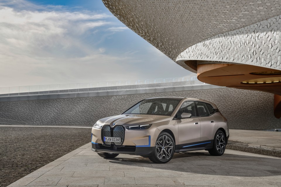 The vehicle involved was an all-electric BMW iX (file image)