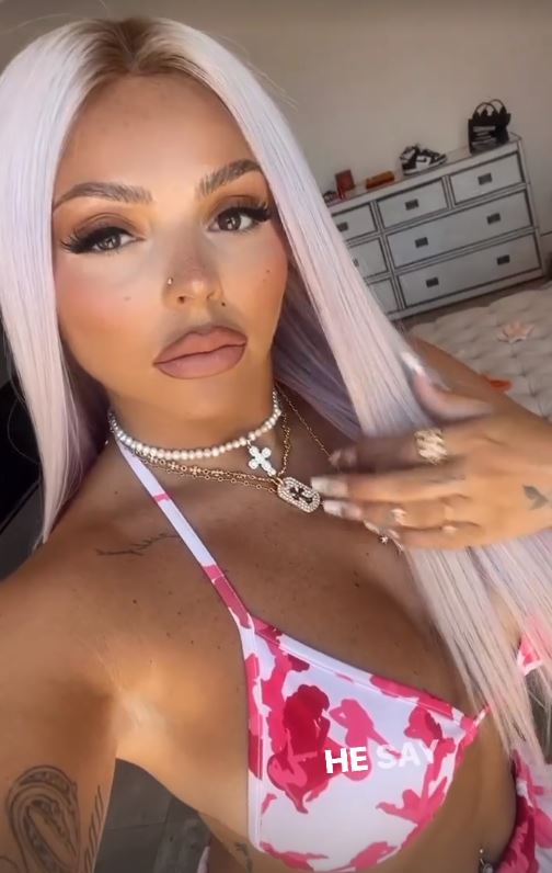 The star usually wears wigs and loves changing up her look