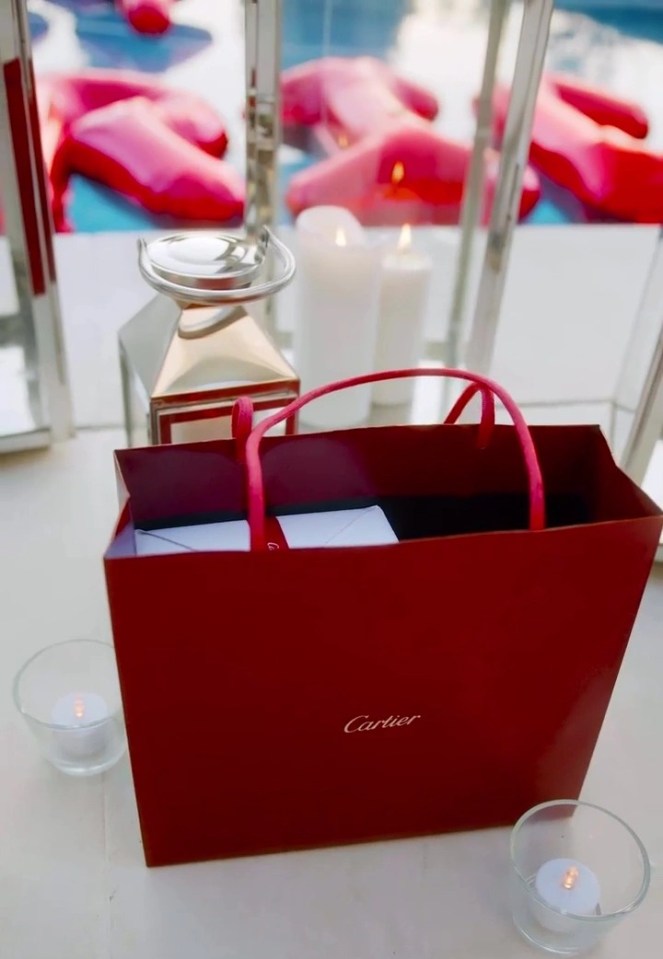 The video showed that Luca has been shopping at Cartier