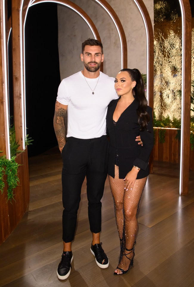 Adam Collard with his girlfriend Paige Thorne