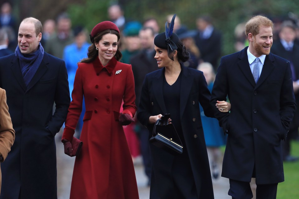 Harry and Meghan were reunited with their royal relatives following the death of the Queen last month