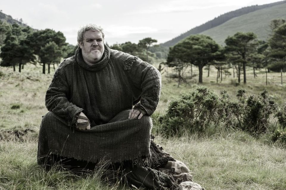 The pair are likened to the gentle giant Hodor (pictured) and innocent Gilly from the hit series Game Of Thrones