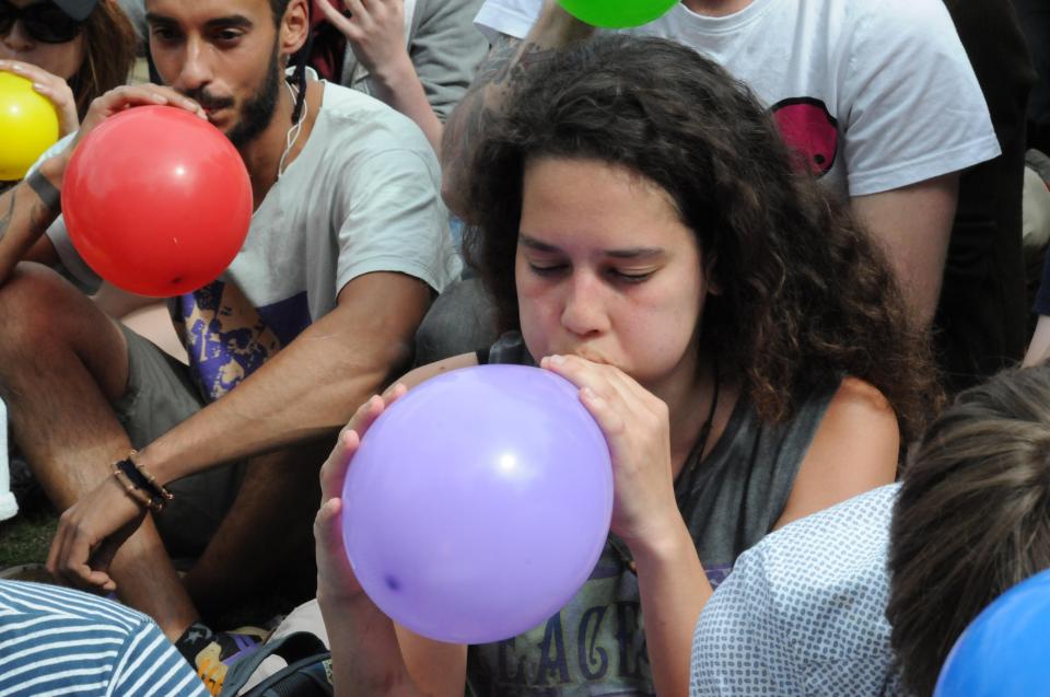 Pictured a protest against criminalising of ‘legal high’ substances