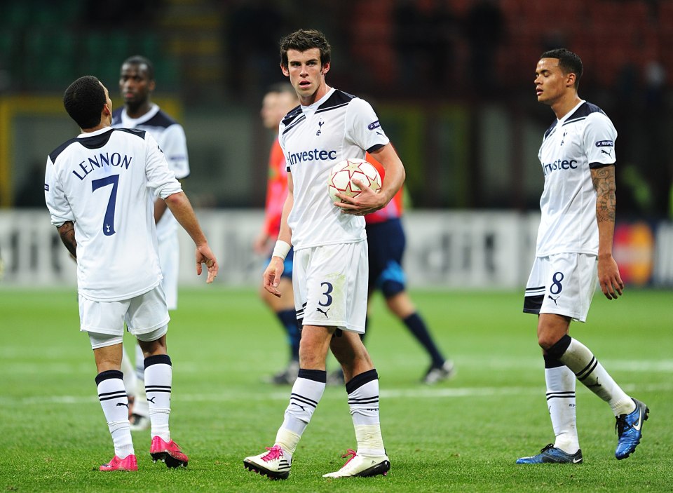 Bale scored a famous hat-trick for Tottenham against Inter Milan in 2010