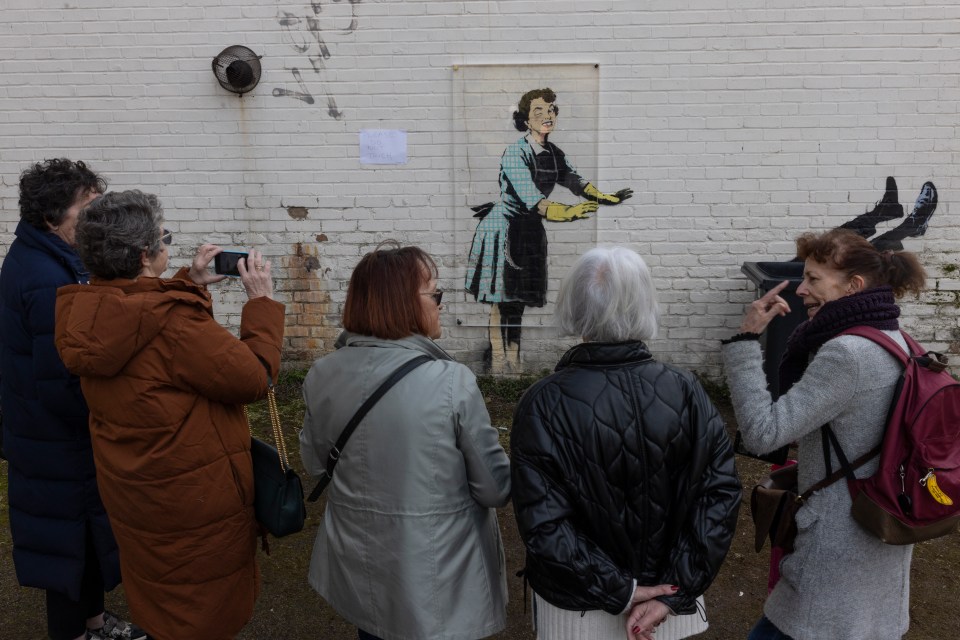 The image, which centres on the theme of violence against women and girls, appeared on February 15, 2023