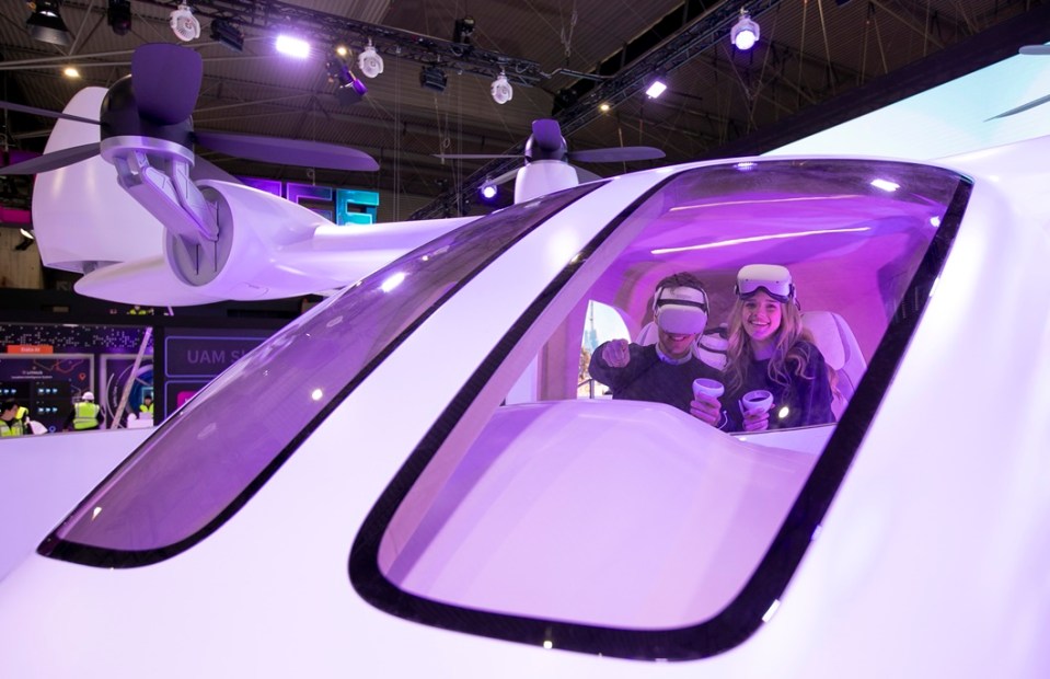 The aircraft fits four passengers