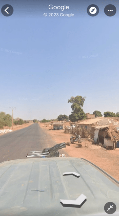 The horrifying incident was captured on Street View