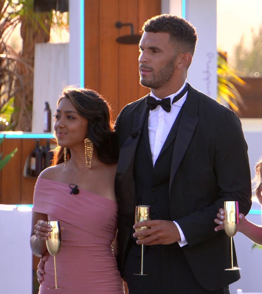 Sanam with her other half Kai at the Love Island ball