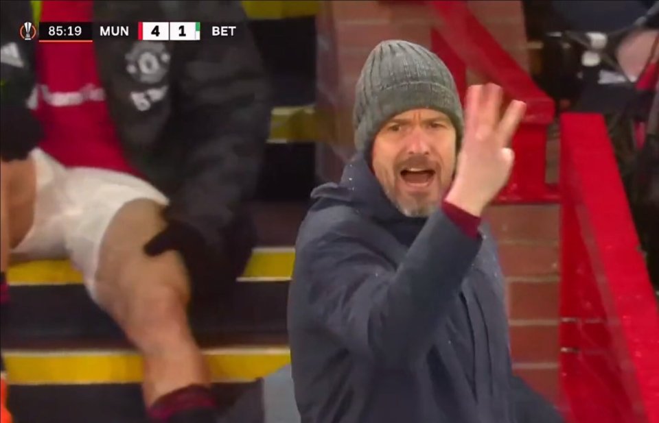 Some United fans  are convinced Ten Hag wanted his troops to his Betis for seven