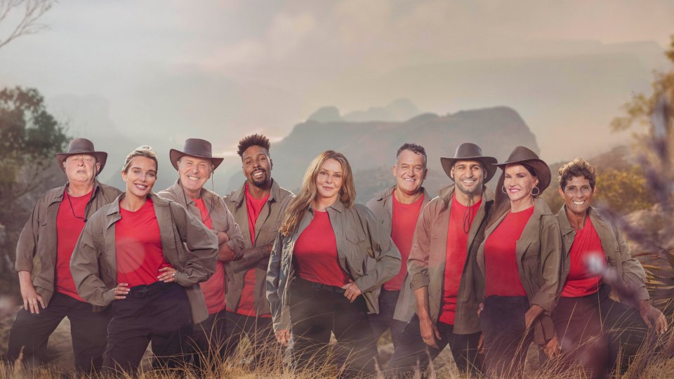 (L-R) Shaun Ryder, Helen Flanagan, Phil Tufnell, Jordan Banjo, Carol Vorderman, Paul Burrell, Amir Khan, Janice Dickinson and Fatima Whitbread