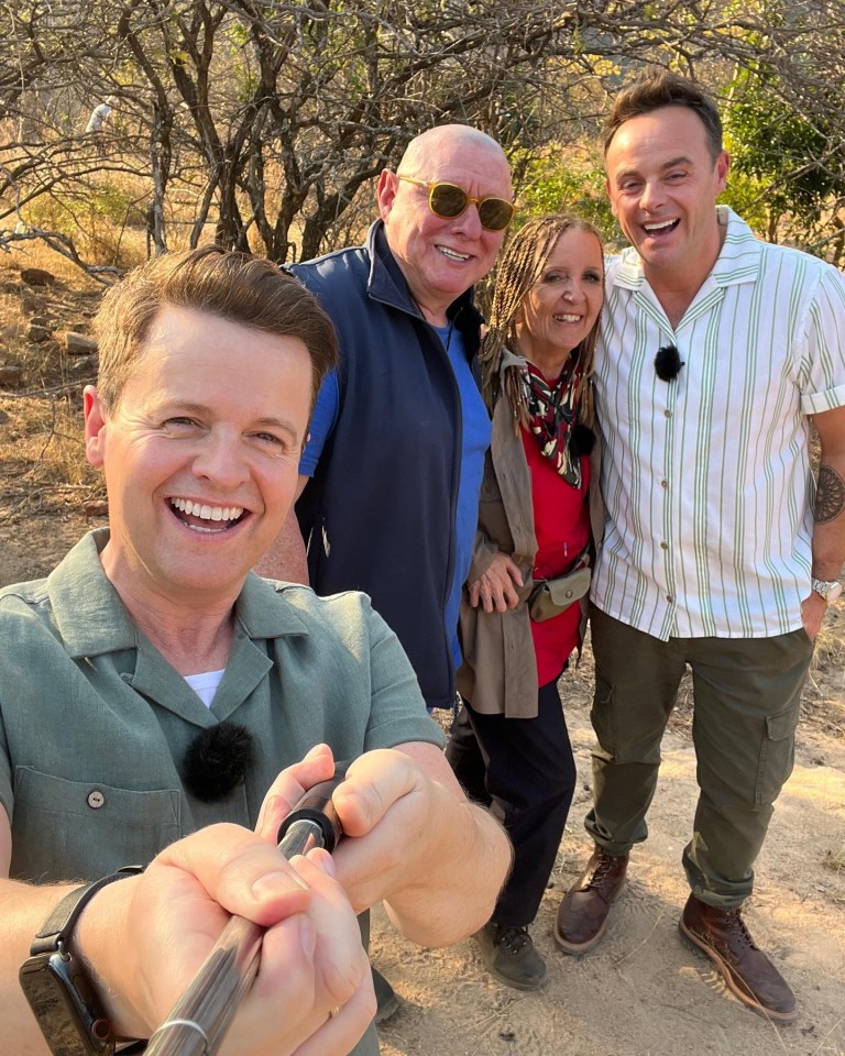 Ant and Dec share selfie with Shaun Ryder and Gillian after being kicked off I'm a Celeb