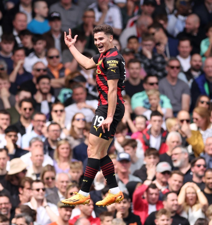 Alvarez was on cloud nine after his beautiful strike