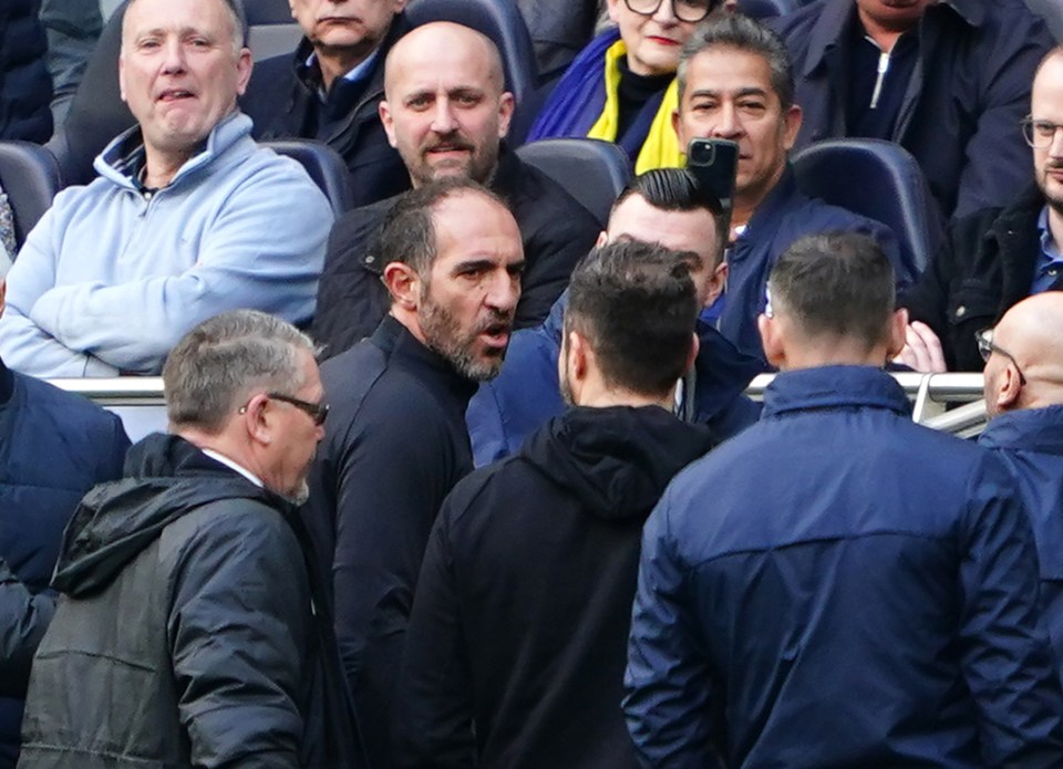 Christian Stellini and Roberto De Zerbi clashed during Saturday's clash