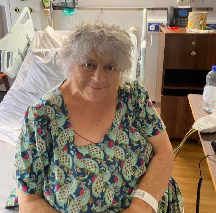 The Call the Midwife star told fans she had a chest infection