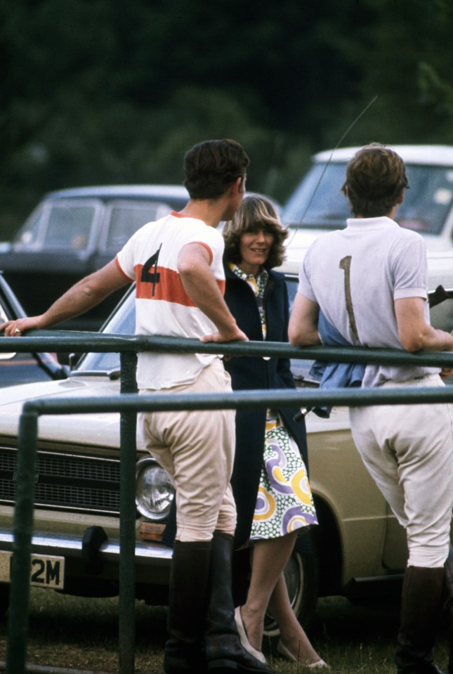 Prince Charles and Camilla Parker-Bowles at a polo match.