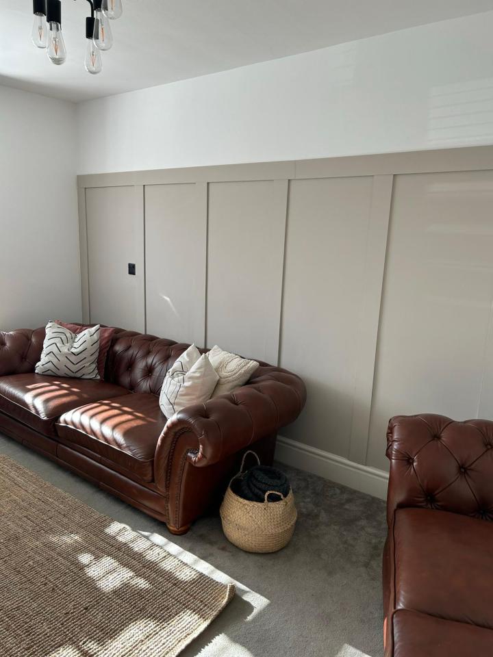 Celene stripped the wallpaper and put down a neutral carpet, to give the rooms a fresh, relaxing feel